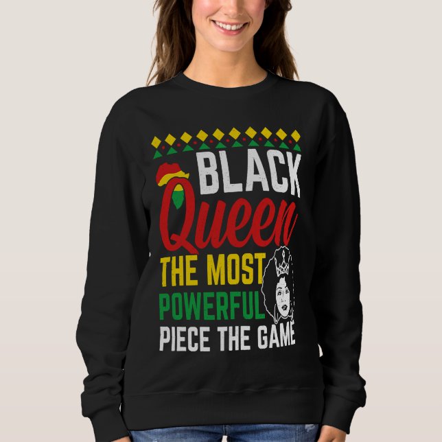 Camiseta Black Queen The Most Powerful Piece The Game (Frente)