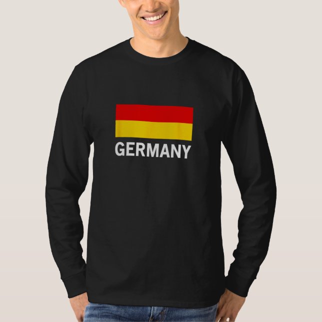 Camiseta Black Red Yellow German Flag Germany (Frente)