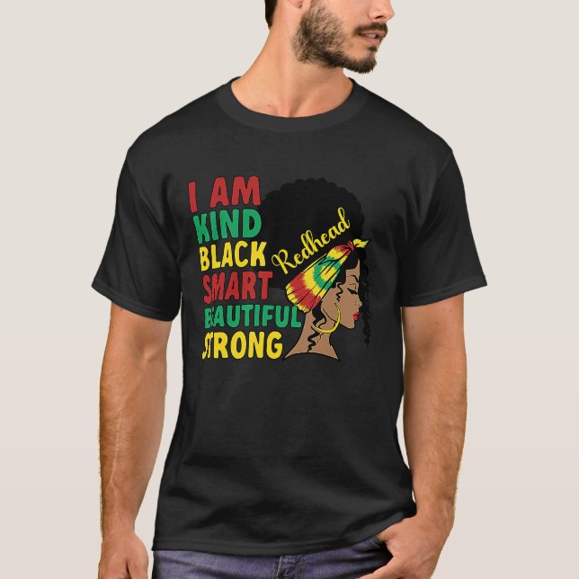Camiseta Black Redhead African Melanin Redhead Gin (Frente)