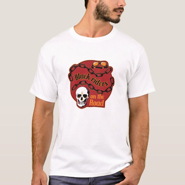 Camiseta Black Riders Red Skull Road Tee (Frente)