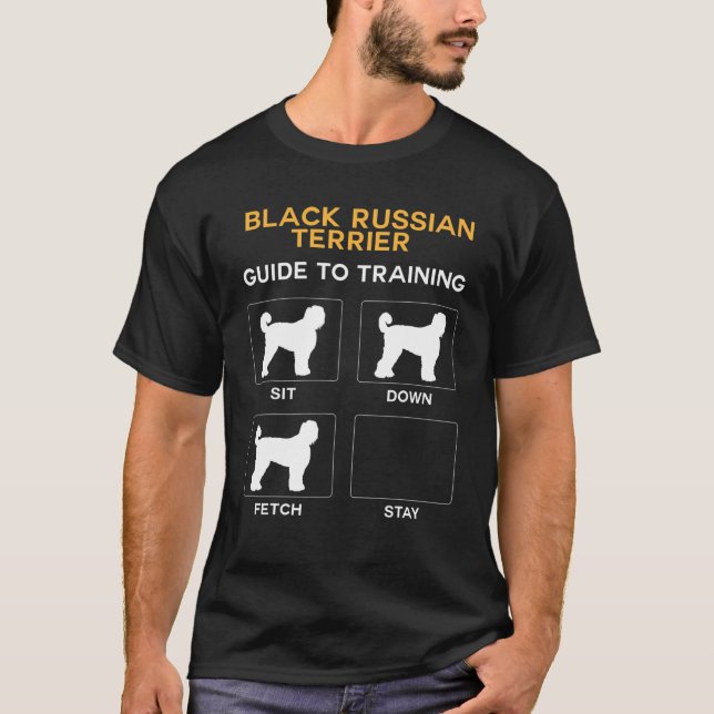 Camiseta Black Russian Terrier Guide Para Treinar O Cão Obe (Frente)