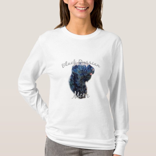 Camiseta Black Russian Terrier Mãe 2 (Frente)
