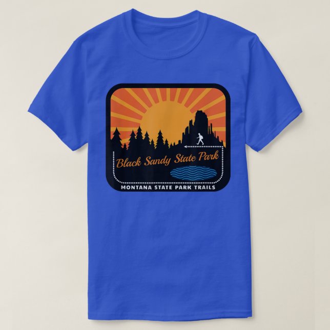 Camiseta Black Sandy State Park in Montana  (Frente do Design)