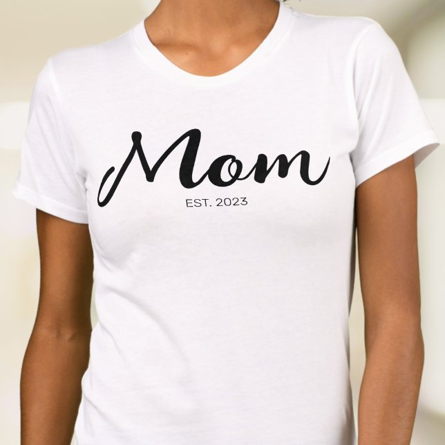 Camiseta Black Script Established Mom (Criador carregado)