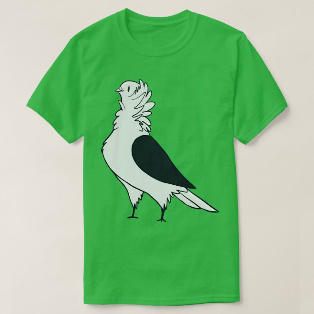 Camiseta Black Shield Old German Owl Pigeon (Frente do Design)