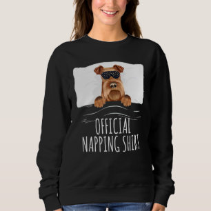 Camiseta Black Sleep Mask Irish Terrier Oficial Napoleando