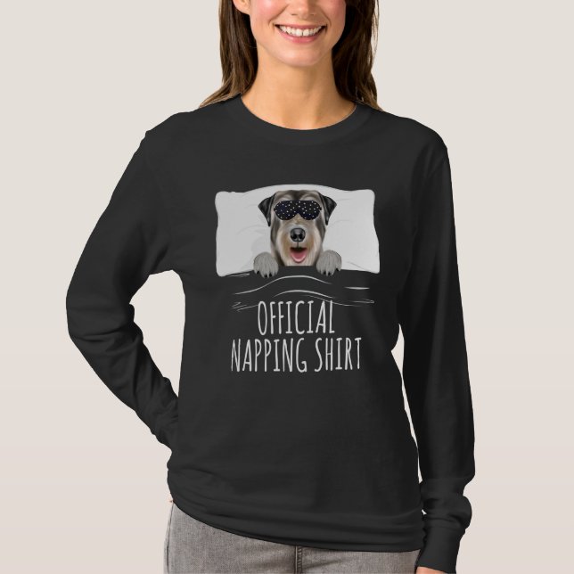 Camiseta Black Sleep Mask Irish Wolfhound Oficial (Frente)