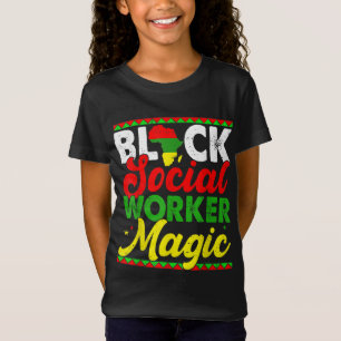 Camiseta Black Social Worker Magic Black History Mont Prou