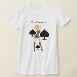 Camiseta Black Spades Blona Queen Thunder_Cove