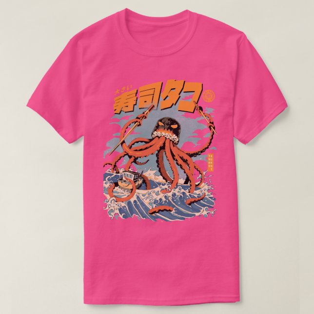 Camiseta Black Tako Sushi (Frente do Design)