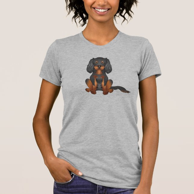Camiseta Black & Tan Cavalier King Charles Spaniel (Frente)
