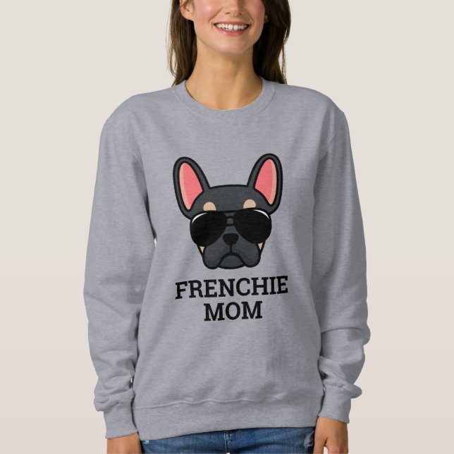 Camiseta Black Tan French Bulldog Frenchie Mãe (Frente)