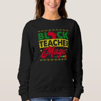Camiseta Black Teacher Magic African History Month Great Fo
