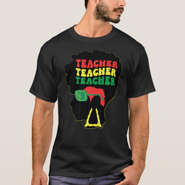 Camiseta Black Teacher Queens Melanin Women Sista Teachers  (Frente)