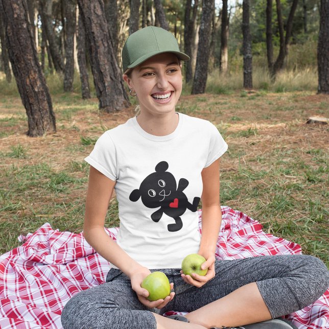 Camiseta Black Teddy Bear Love (Criador carregado)