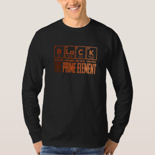 Camiseta Black The Prime Chemical Elements Black History Mo