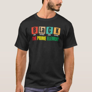 Camiseta Black The Prime Element Black Chemist Black Histor