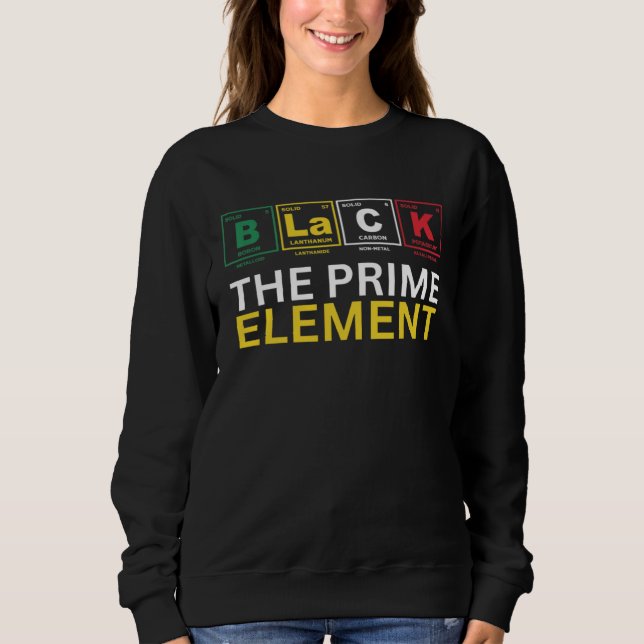 Camiseta Black The Prime Element, Black History Month, Peri (Frente)