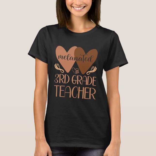 Camiseta Black Third Grade Teacher Black History Women Afri (Frente)