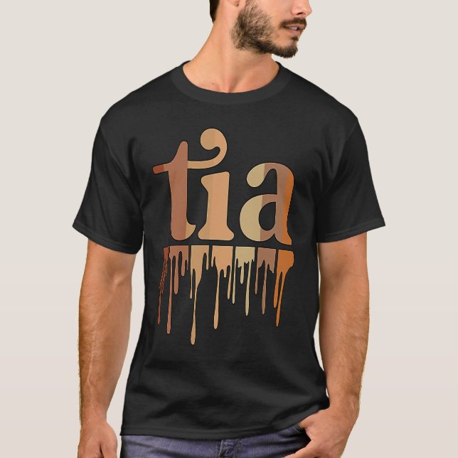 Camiseta Black Tia Grandmother African American Tia Grandma (Frente)
