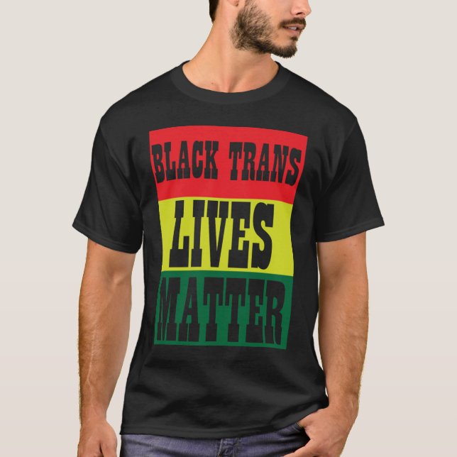 Camiseta Black Trans Lives Importam BLM (Frente)