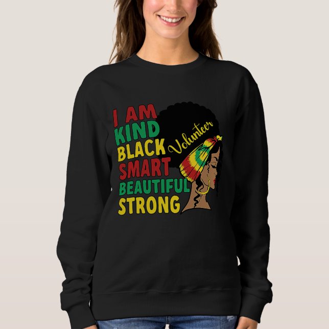 Camiseta Black Volunteer African American Voluntary Worker (Frente)
