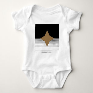 Camiseta Black White Colorblock e Brown Diamond