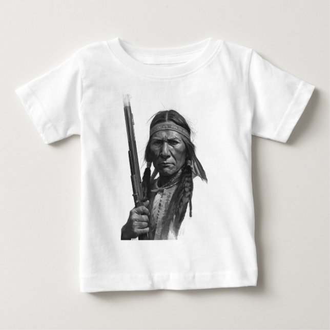 Camiseta Black & White Geronimo (Frente)