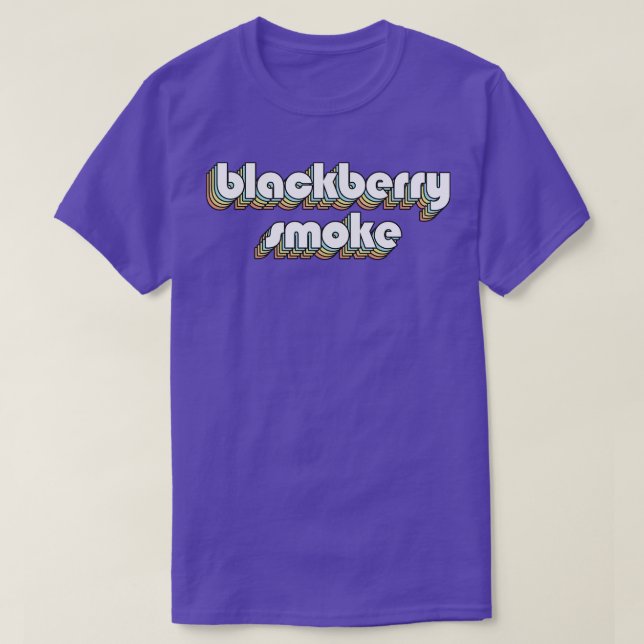 Camiseta Blackberry Smoke Retro Rainbow Typografia Rua Desb (Frente do Design)