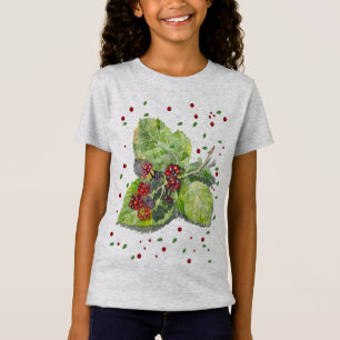 Camiseta  BlackBerry verde e vermelho 
