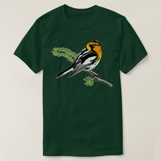 Camiseta Blackburnian Warbler (Frente do Design)