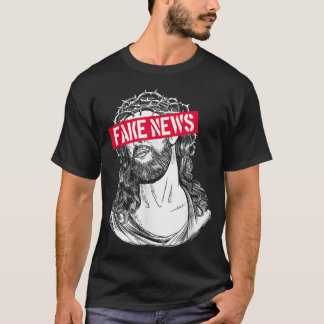 Camiseta Blackcraft AntiChristian Fake News Engraçado Jesus