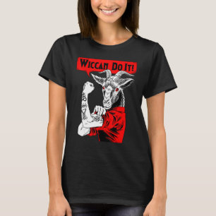Camiseta Blackcraft Baphomet Wiccan Faça Isso Feminista Sat