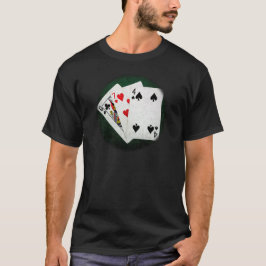 Camiseta Blackjack 21 pontos - Rainha, Sete, Quatro