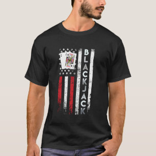 Camiseta Blackjack America BLACKJACK EUA Blackjack Card Gam