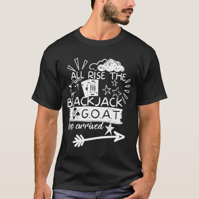 Camiseta Blackjack G O T All Rise Champ Jogo Casino B (Frente)