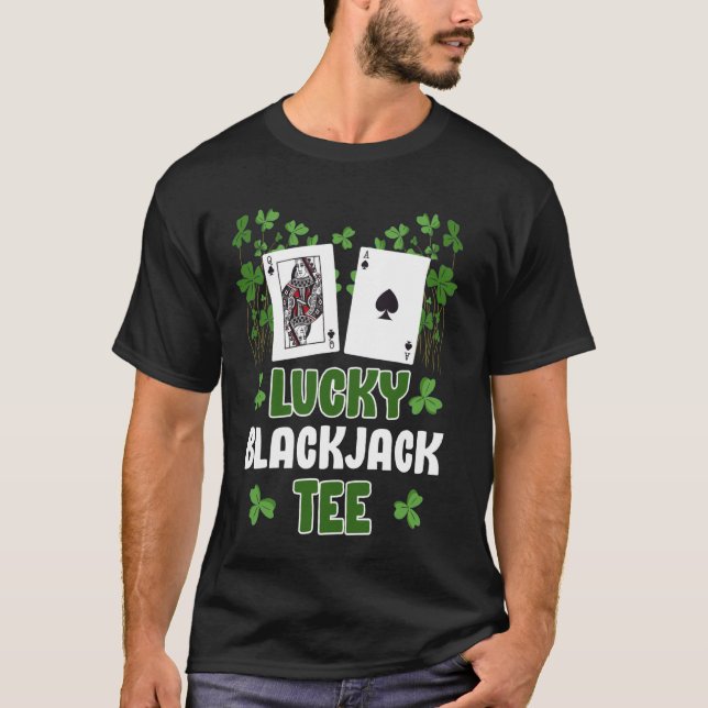 Camiseta Blackjack Player LUCKY BLACKJACK SHIRT Jambling Ca (Frente)