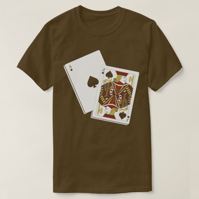Camiseta Blackjack Playing ds (Frente do Design)