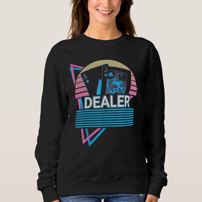 Camiseta Blackjack Retro Dealer (Frente)