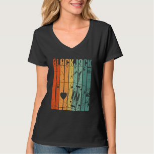 Camiseta Blackjack Retro Vintage Anos 70 Jogos de Cassino B