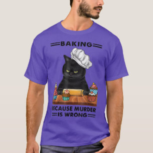 Camiseta Blackk Cat Baking porque assassinato é amor incorr
