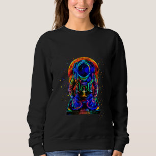 Camiseta Blacklight Dj Astronauta Reproduzindo Música Exter