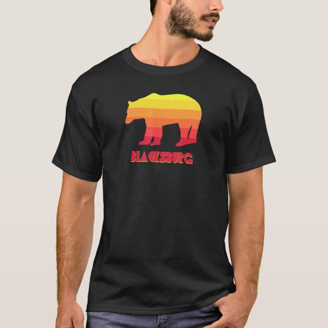 Camiseta Blacksburg Virginia Bear (Frente)