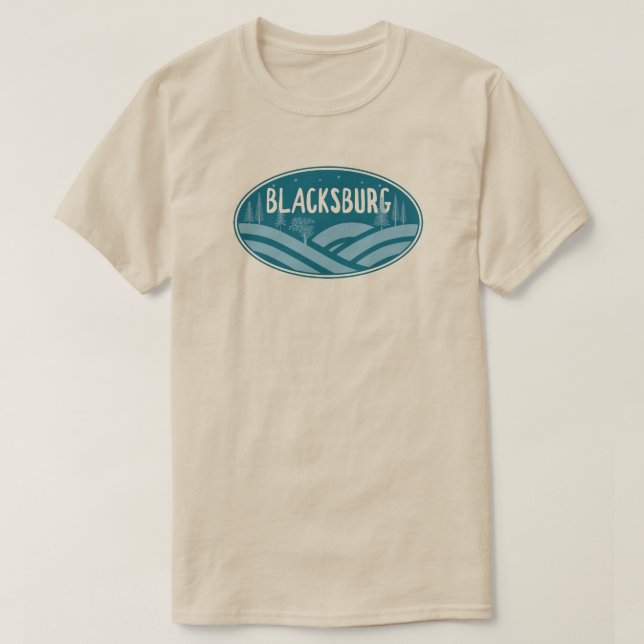 Camiseta Blacksburg Virginia Outdoor (Frente do Design)