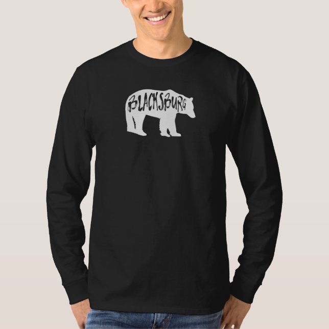 Camiseta Blacksburg Virginia Urso  1 (Frente)