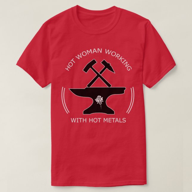 Camiseta Blacksmith Anvil Hammer Forge (Frente do Design)