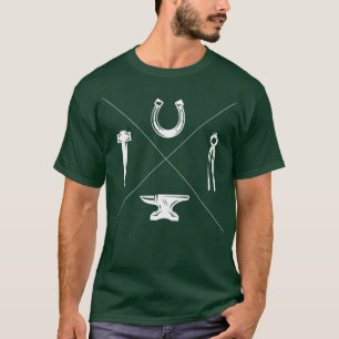 Camiseta Blacksmith Farrier Hammer Anvil Gift Idea
