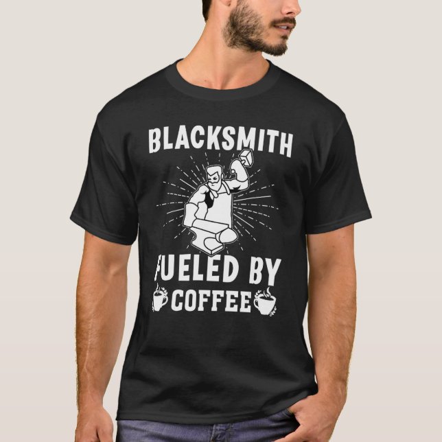 Camiseta Blacksmith Fueled By Coffee (Frente)