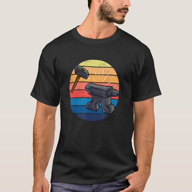 Camiseta Blacksmith Vintage Blacksmithing Goldsmith Craft A (Frente)