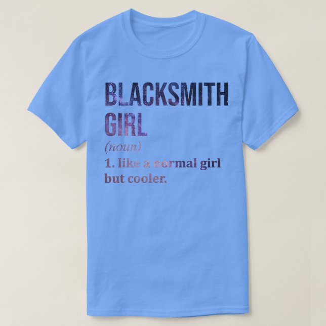 Camiseta Blacksmithing Girl Encantada (Frente do Design)